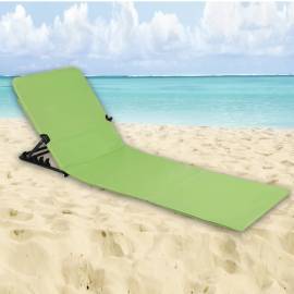 Hi scaun pliabil saltea de plajă, verde, pvc, 2 image