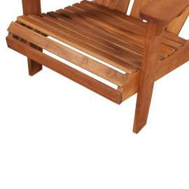 Scaun grădină cu suport de picioare, lemn masiv acacia, 5 image