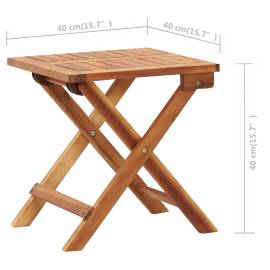 Șezlonguri cu masă, 2 buc., poliratan și lemn masiv de acacia, 11 image