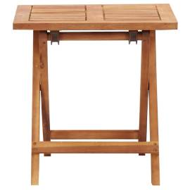 Șezlonguri cu masă, 2 buc., poliratan și lemn masiv de acacia, 8 image