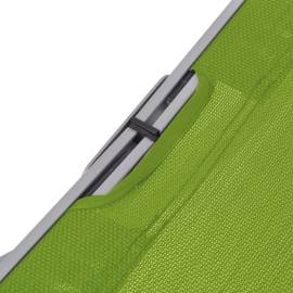 Șezlonguri pliabile, 2 buc., verde, textilenă, 7 image