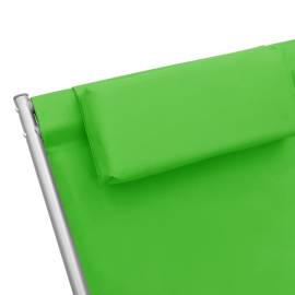 Scaune balansoar, 2 buc., verde, oțel, 6 image