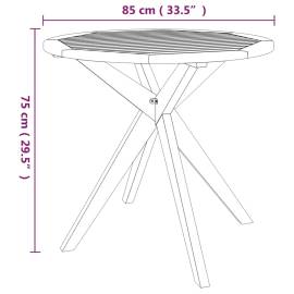 Set mobilier grădină, 3 piese, lemn masiv de acacia, 9 image