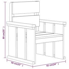 Set mobilier de exterior, 3 piese, lemn de pin tratat, 11 image