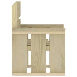 Set mobilier de exterior, 3 piese, lemn de pin tratat, 8 image