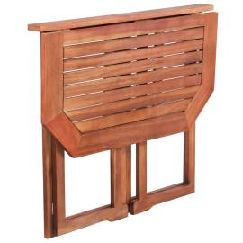 Set mobilier bistro, 2 piese, lemn masiv de acacia, 4 image