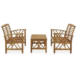 Set mobilier de grădină, 3 piese, lemn masiv de acacia, 2 image