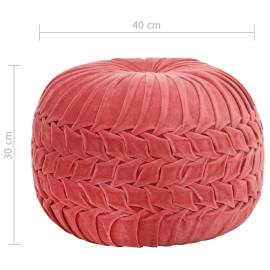 Fotoliu puf, design romburi, roz, 40 x 30 cm, catifea de bumbac, 4 image