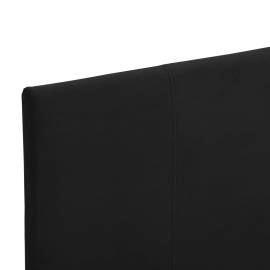 Cadru de pat, negru, 90 x 200 cm, material textil, 5 image