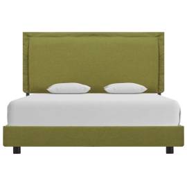 Cadru de pat, verde, 120 x 200 cm, material textil, 2 image