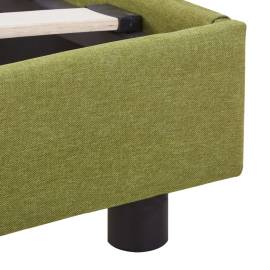 Cadru de pat, verde, 120 x 200 cm, material textil, 6 image