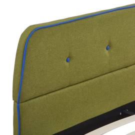 Cadru de pat, verde, 140 x 200 cm, material textil, 5 image