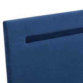 Cadru de pat cu led-uri, albastru, 180x200 cm, material textil, 6 image
