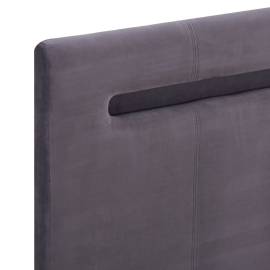 Cadru de pat cu led-uri, gri, 180 x 200 cm, material textil, 6 image