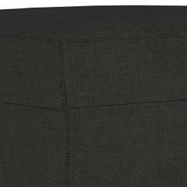Taburet, negru, 70x55x41 cm, material textil, 5 image