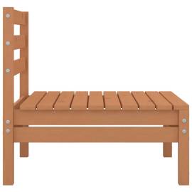 Canapea de mijloc pentru grădină, maro miere, lemn masiv de pin, 3 image