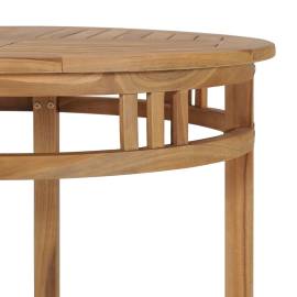 Set de masă pentru grădină, 3 piese, lemn masiv de tec, 6 image