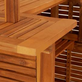 Set mobilier de bar de grădină, 3 piese, lemn masiv de acacia, 5 image