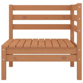 Canapea de colț pentru grădină, maro miere, lemn masiv de pin, 2 image