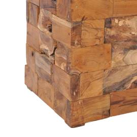 Taburet de depozitare, lemn masiv de tec, 6 image