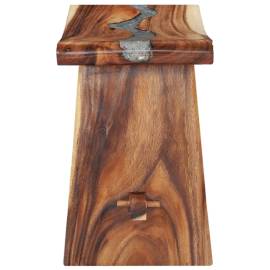 Taburet din lemn masiv de suar și polirășină, 4 image