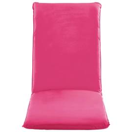 Șezlong pliabil, roz, țesătură oxford, 3 image