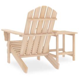 Scaun de grădină adirondack cu masă, lemn masiv de brad, 4 image