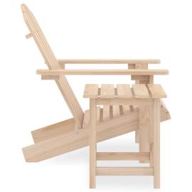 Scaun de grădină adirondack cu masă, lemn masiv de brad, 3 image