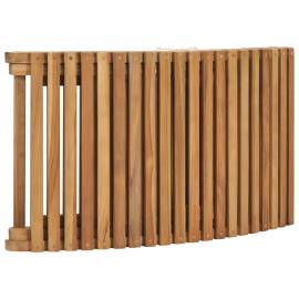 Șezlong de soare pliabil cu masă, lemn masiv de tec, 6 image