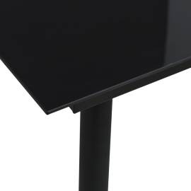 Set mobilier de exterior, 3 piese, negru, ratan pvc, 5 image