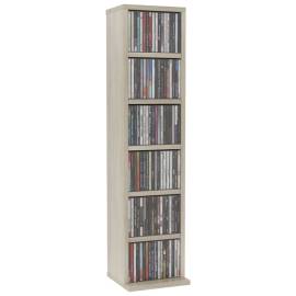 Dulap cd-uri, stejar sonoma, 21x20x88 cm, lemn compozit, 3 image