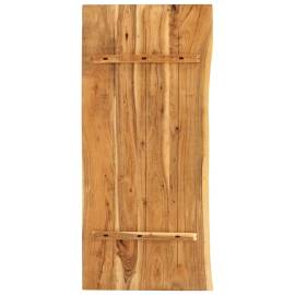 Blat lavoar de baie, 140 x 55 x 3,8 cm, lemn masiv de acacia, 2 image