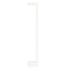 Suport pentru prosoape, alb, 23x18x110 cm, lemn masiv de pin, 6 image