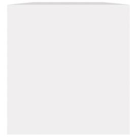 Cutie de depozitare viniluri, alb, 71x34x36 cm, lemn compozit, 4 image
