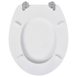 Capace wc, 2 buc., alb, mdf, 5 image