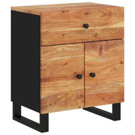 Noptieră, 50x33x60 cm, lemn masiv acacia și lemn prelucrat, 2 image