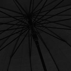 Umbrelă automată, negru, 120 cm, 5 image