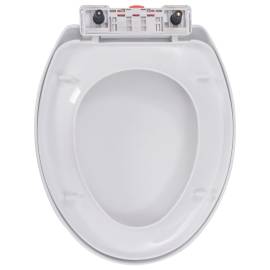 Capac wc cu închidere silențioasă, eliberare rapidă, alb, 5 image