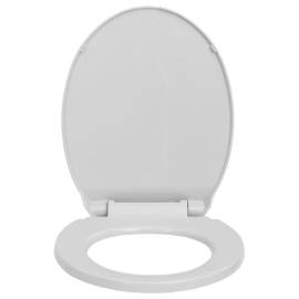 Capac wc cu închidere silențioasă, eliberare rapidă, gri, oval, 3 image