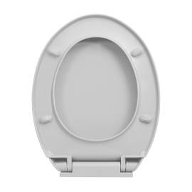 Capac wc cu închidere silențioasă, eliberare rapidă, gri, oval, 7 image