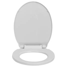 Capac wc cu închidere silențioasă, gri deschis, oval, 4 image