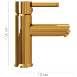 Robinet chiuvetă de baie, auriu, 130x176 mm, 5 image