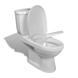Toaletă cu rezervor, alb, 5 image