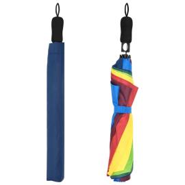 Umbrelă pliabilă automată, multicolor, 124 cm, 3 image