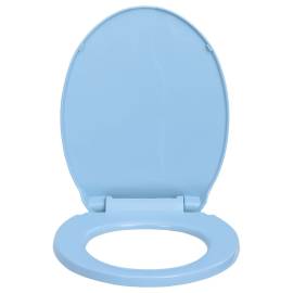 Capac wc închidere silențioasă eliberare rapidă albastru oval, 4 image