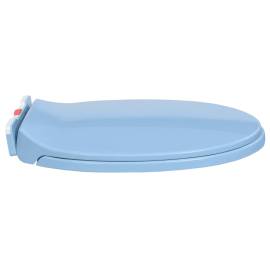 Capac wc închidere silențioasă eliberare rapidă albastru oval, 5 image