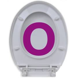 Capac wc cu închidere silențioasă, alb, oval, 2 image