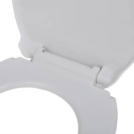 Capac wc cu închidere silențioasă, alb, oval, 5 image