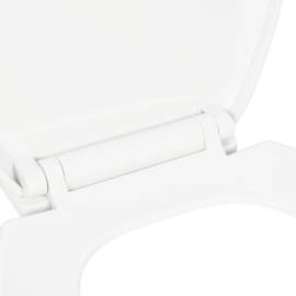 Capac wc cu închidere silențioasă, eliberare rapidă, alb, 6 image