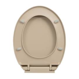 Capac wc cu închidere silențioasă, eliberare rapidă, bej, oval, 7 image